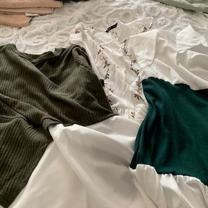 Lot of 3 Shein peplum tops